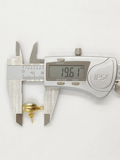 WT-EHP103 Wholesale Samll Gold Plated Natural Freshwater Pearl With Hoops Waterdrop Shape Earrings Findings For Jewelry DIY