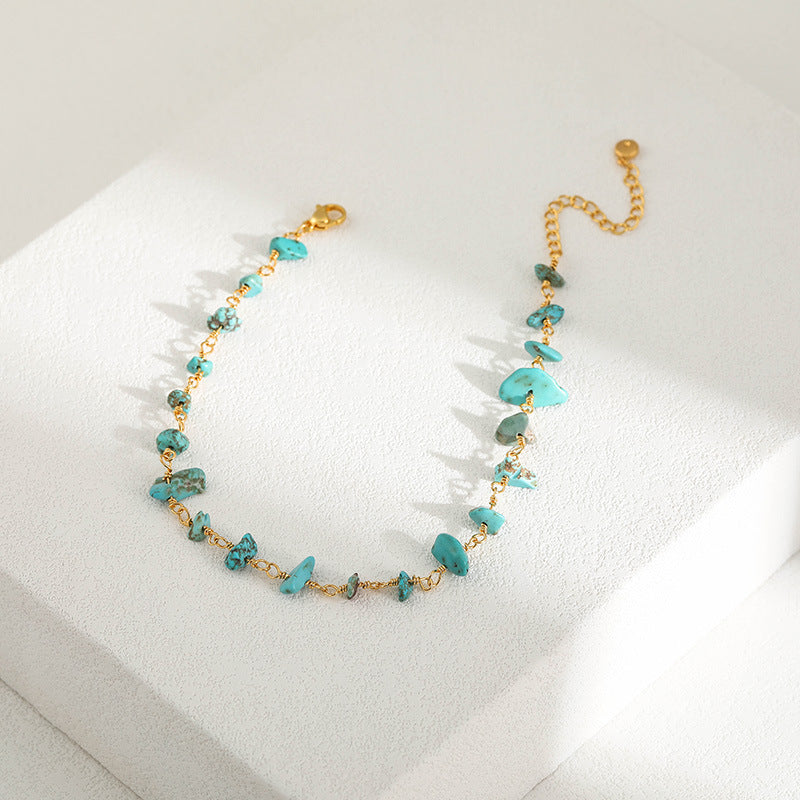 WT-B637 WKT Lovely Trendy Gift for Women Star Shaped Lucky Bracelets Natural Colorful Gemstone Opening Bracelets