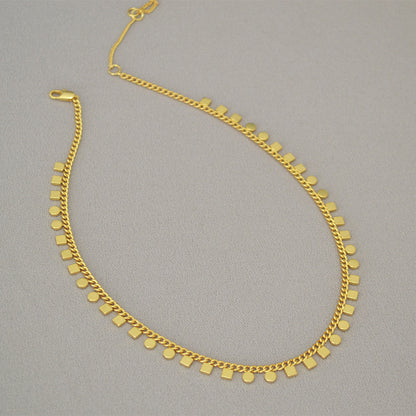 BFN014 Amazing Unique Cool Fashion 18k Morden Gold Plated Welding Chain Necklace Big Statement Charm Simple Metal Necklace