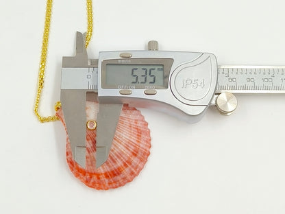 WT-JN396 Beautiful Popular Zircon And Natural Colors Scallop Shell Pendants Necklaces For Women Summer Beach Matching Accessory