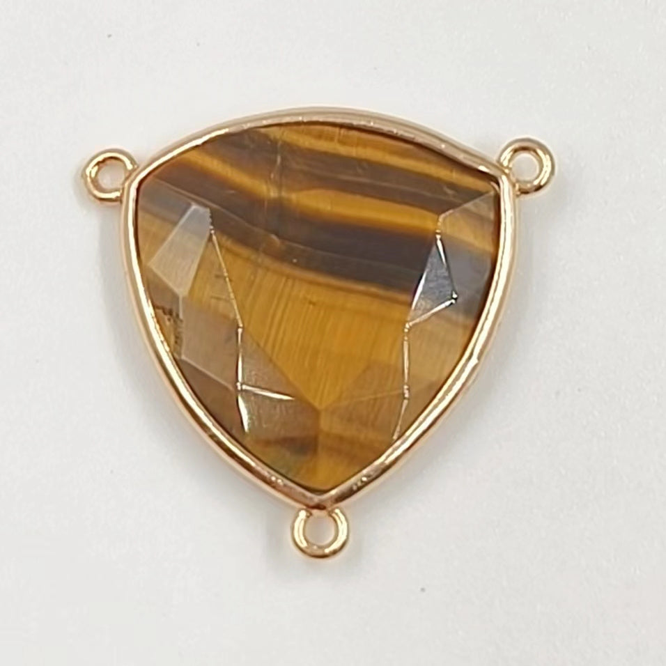 WT-C322 Trendy Design Colorful Stone & Aqua Marine for Jewelry Findings Stone for Bracelet Gemstone Connectors