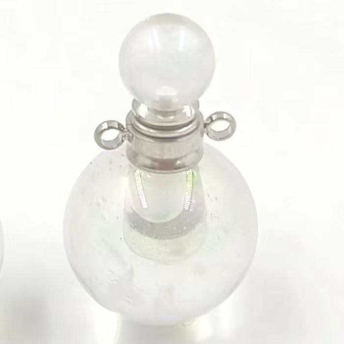 WT-P1930 Fashion Design Trendy New Precious Knife Shaped Colorful Stone Crystal Quartz Perfume Bottle Pendants
