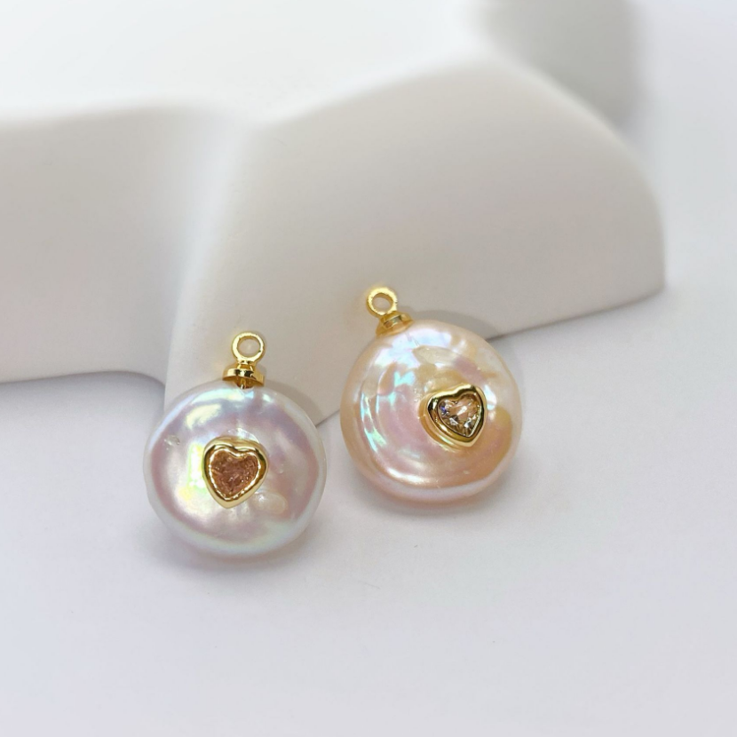 WT-JP530 Wonderful High Quality Natural Pearl With Round Watedrop Heart Shape Zircon Pendants And Necklaces As Popular Jewelry