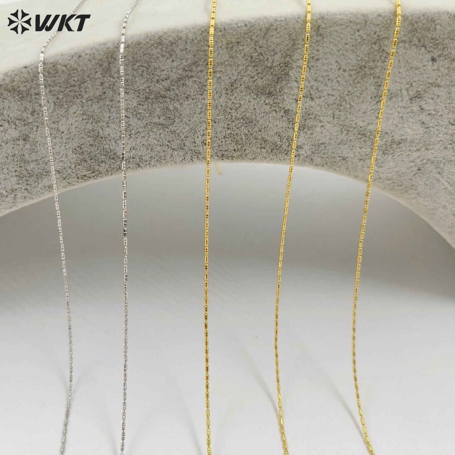 WT-BFN062 Fashion 18k Real Gold Plated Women Jewelry Bamboo Chain for Pendants Match Neckllace