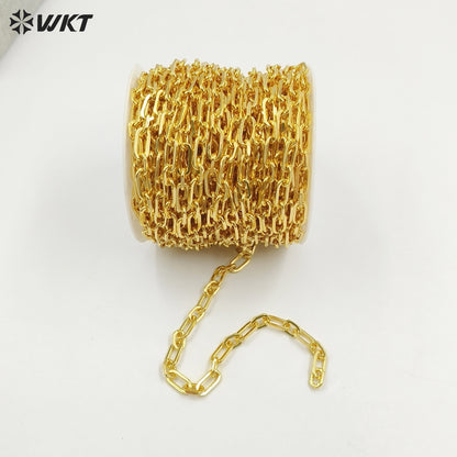 WT-BC223 New Design Cool Wind 18K Gold Plated Metal Sweater Chain Pig Nose Shape Women Jewelry Findings