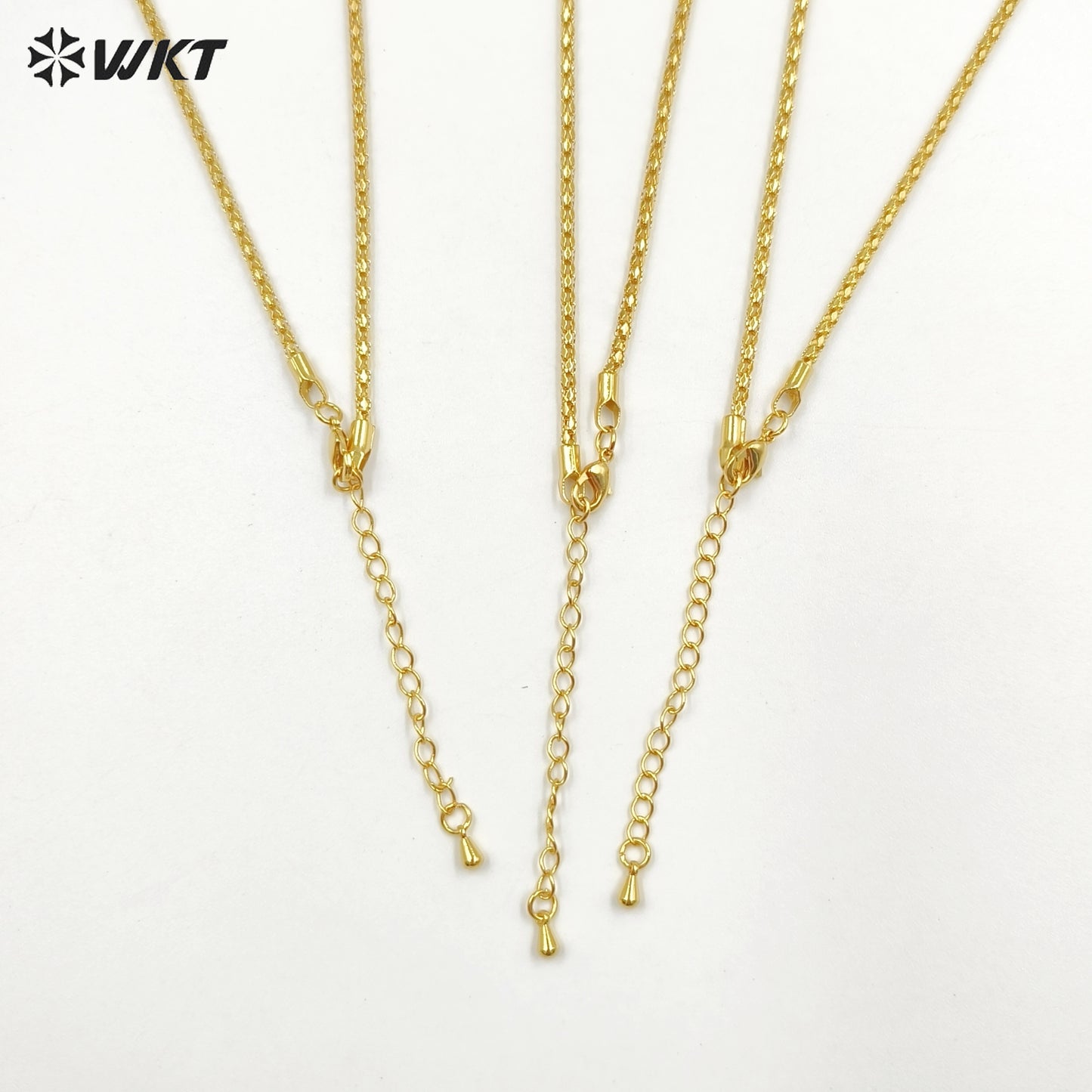 WT-BFN030 WKT 2022 Unique Style Yellow Brass With Gold Necklace New Arrival Hot Sale for Women Metal Necklace Jewelry