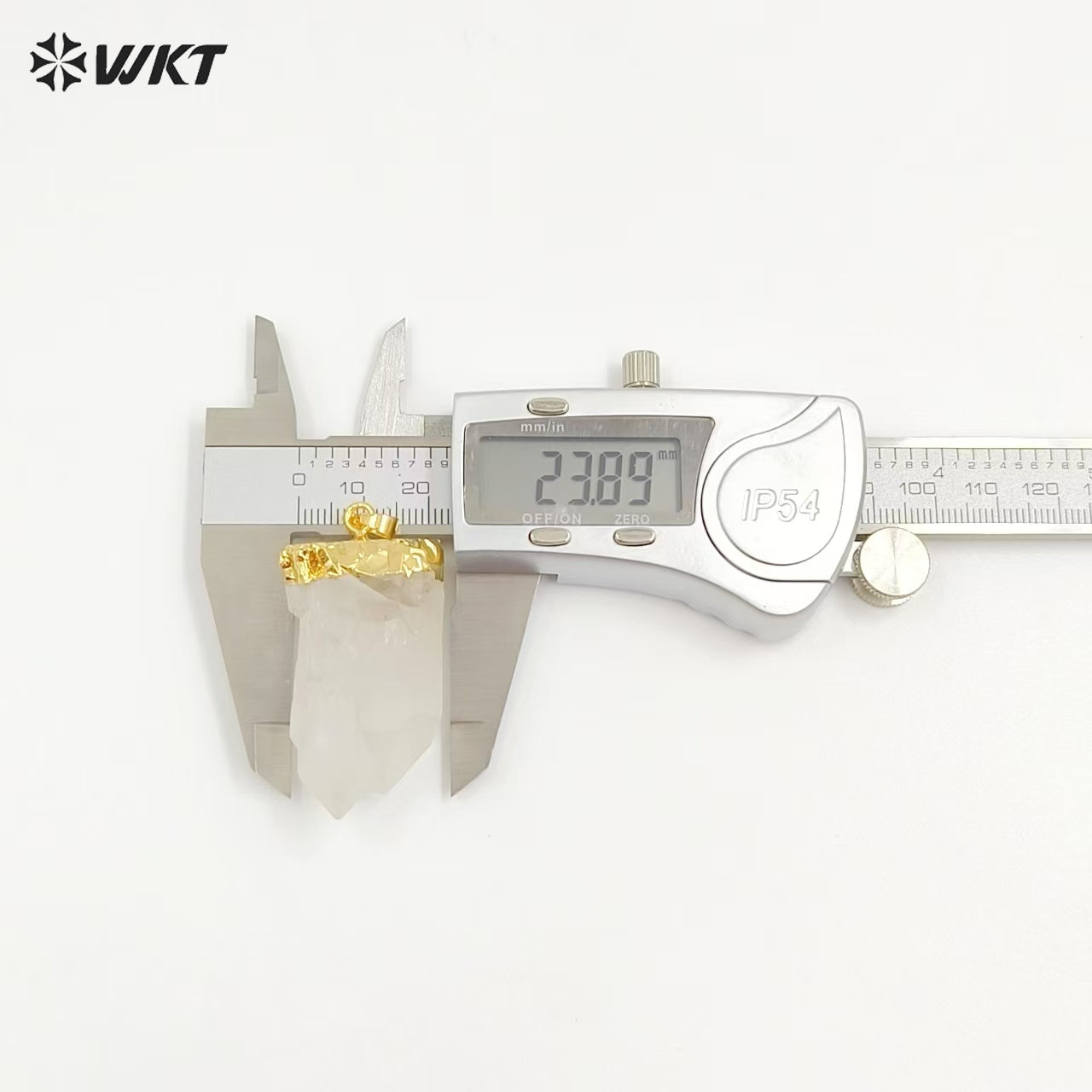 WT-P968 Exclusive Crystal Point Pendant Wholesale,Natural Crystal Point Pendant Crystal Stone with Gold Electroplated