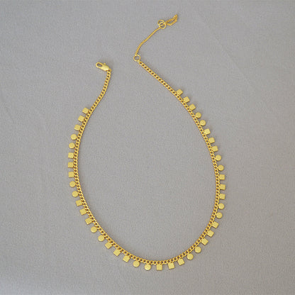 BFN014 Amazing Unique Cool Fashion 18k Morden Gold Plated Welding Chain Necklace Big Statement Charm Simple Metal Necklace