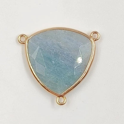 WT-C322 Trendy Design Colorful Stone & Aqua Marine for Jewelry Findings Stone for Bracelet Gemstone Connectors