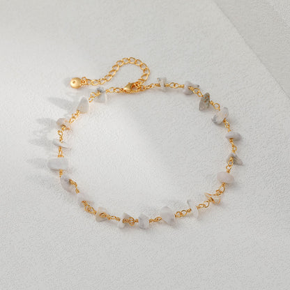 WT-B637 WKT Lovely Trendy Gift for Women Star Shaped Lucky Bracelets Natural Colorful Gemstone Opening Bracelets
