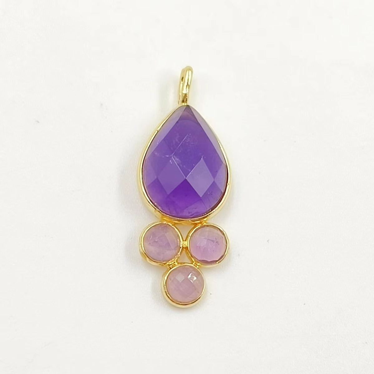 WT-P1944 Amazing Multi Colorful Natural Gemstone Made Pearl Drop 18k Gold Bezel Setting Stone Jewelry Pendant in Kinds of Colors