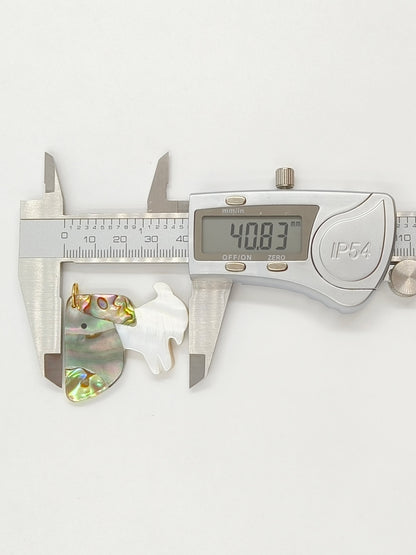 WT-JP460 Wonderful Gold Plated Multiple Designs Natural Shell Elephant Owl Dog Shape Pendant For Friends Gift DIY Making