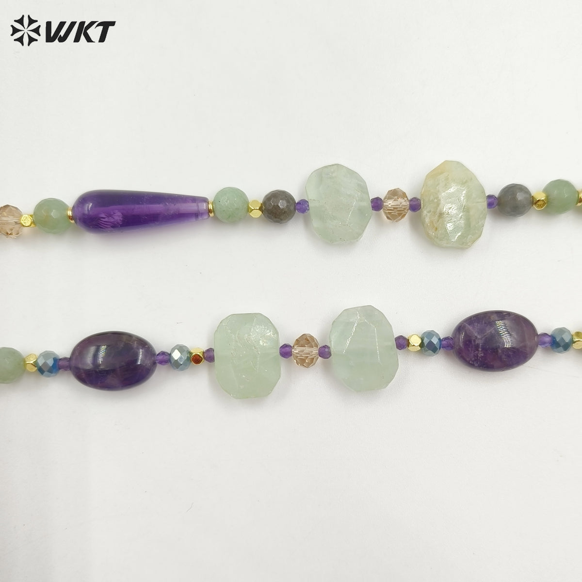 WT-N1475 Wholesale Fashion Gorgeous Hand Made Natural Stone Strand Beads Jewelry Women Necklace for Anneversary