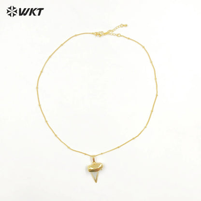 WT-N757 2023 Fashion Vintage Style Natural Stone Necklace Female Bone Shaped Necklace Jewelry for Party Gift