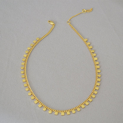 BFN014 Amazing Unique Cool Fashion 18k Morden Gold Plated Welding Chain Necklace Big Statement Charm Simple Metal Necklace