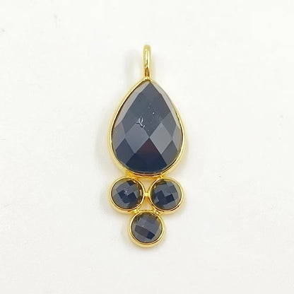 WT-P1944 Amazing Multi Colorful Natural Gemstone Made Pearl Drop 18k Gold Bezel Setting Stone Jewelry Pendant in Kinds of Colors