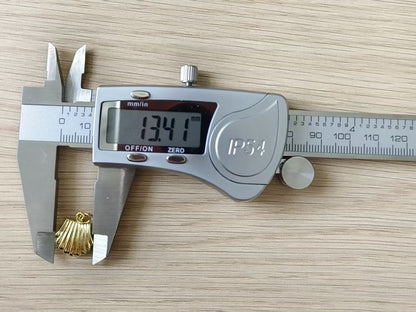 WT-MP321 Wholesale Ocean Series Multi Colors Gold Plated Metal Shell Shape Little Charms Pendant For Necklace Earrings Making