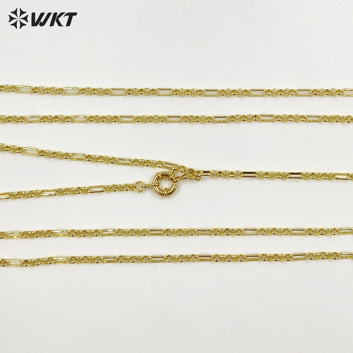 WT-JN406 Newest Fashionable Gold Plated Natural Trumpet Shell And Pearl Long Necklace For Lady Beach Matching Accessories