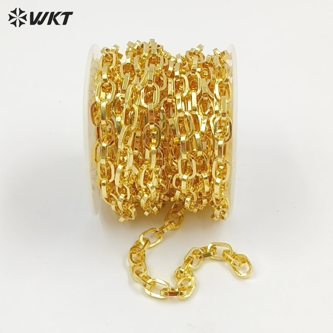 WT-BC177 Popular Fashion Loose Chain Simple Zinc Alloy With Gold Plated Brass Chain For Bracelet & Necklace Jewelry Making