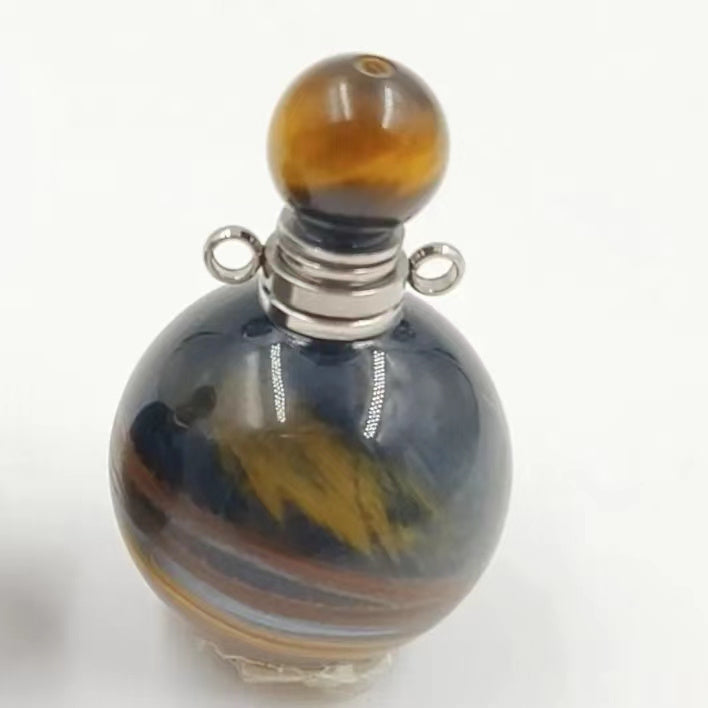 WT-P1930 Fashion Design Trendy New Precious Knife Shaped Colorful Stone Crystal Quartz Perfume Bottle Pendants