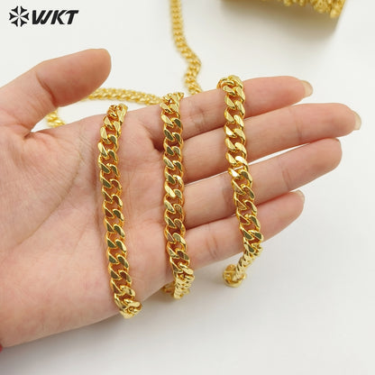 WT-BC226 Europe and the United States Personality Big Cuban Chain As Collarbone Necklace Jewelry Accesory