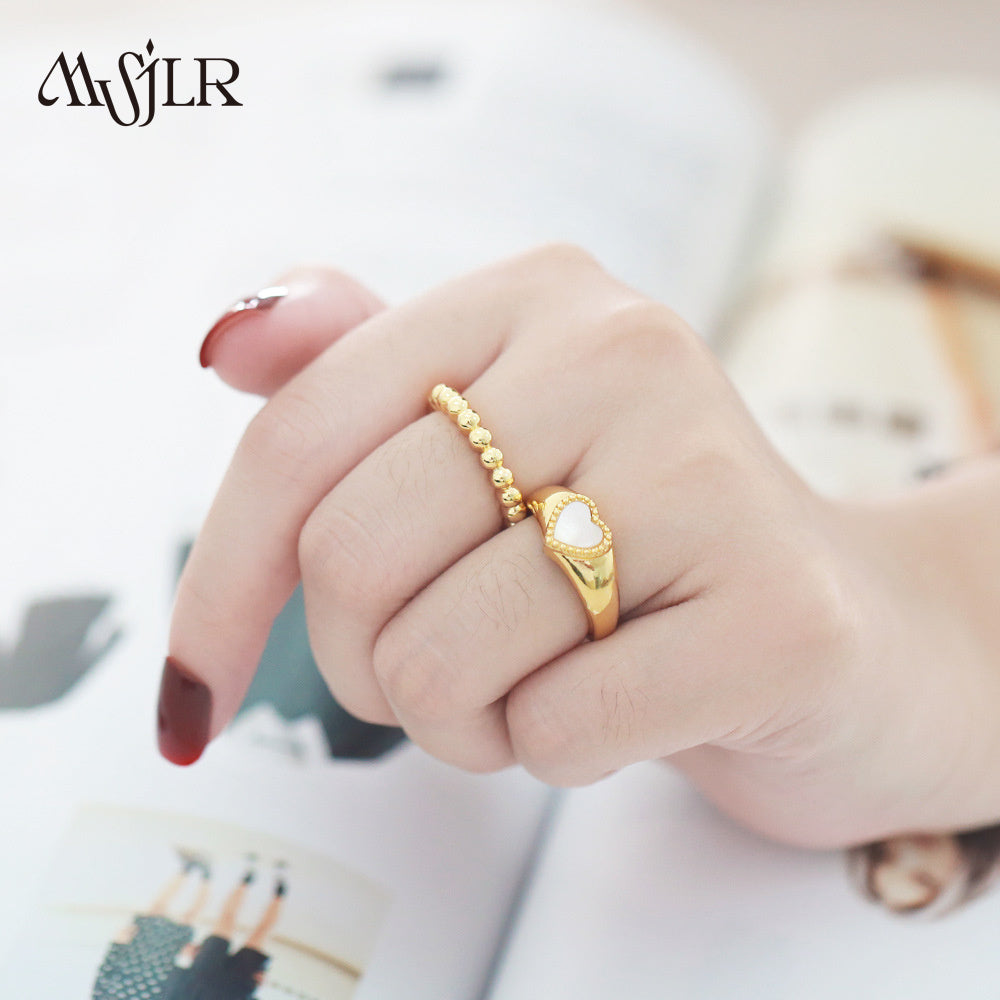 WKT-MVR045 High Quality Creative and Personalized Planet Ring for Female Niche Design Simple and Fashionable Ring Opening