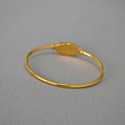 WT-MPB097 Fashionable Lovely Trendy Design Bead 18k Real Gold Adjustable Romantic Gift Woman Bangle