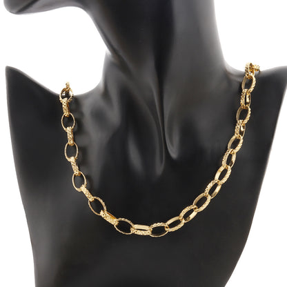 WT-STS023 Wholesale Simple Design Gold Color Stainless Steel Metal Jewelry Chain As Female Popular Handmade Necklace Findings
