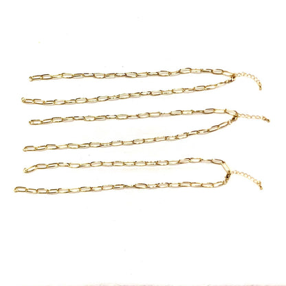 WT-BFN025 WKT Beautiful and Elegant High Quality Punk Choker Women Gold Electroplated Big Link Chain Necklace Metal Necklace