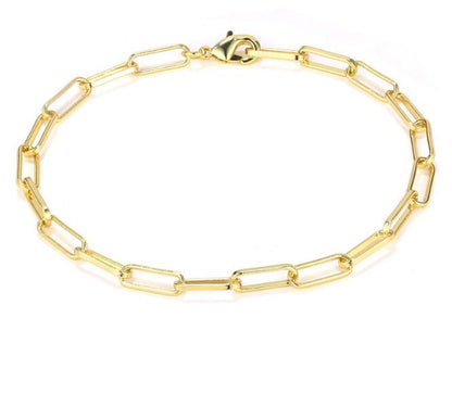 WT-N1225 Wholesale 18k Real Gold Plated Chunky Linked Chain Lady Fashion Choker Brass Metal Chain Necklace Women Jewelry Chain