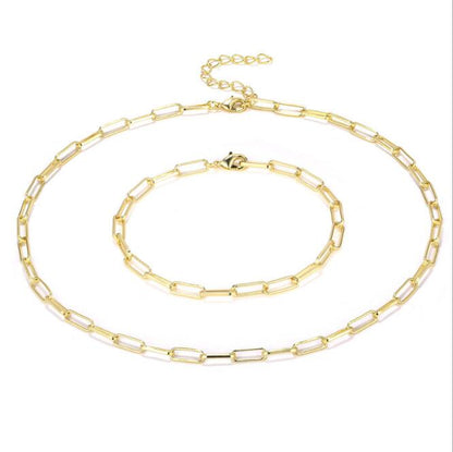 WT-B550 Timeless Wonder Brass Chain Linked Bracelet Fashion Women Jewelry Gothic Gift Boho Gold Eletroplated Faceted Bracelet