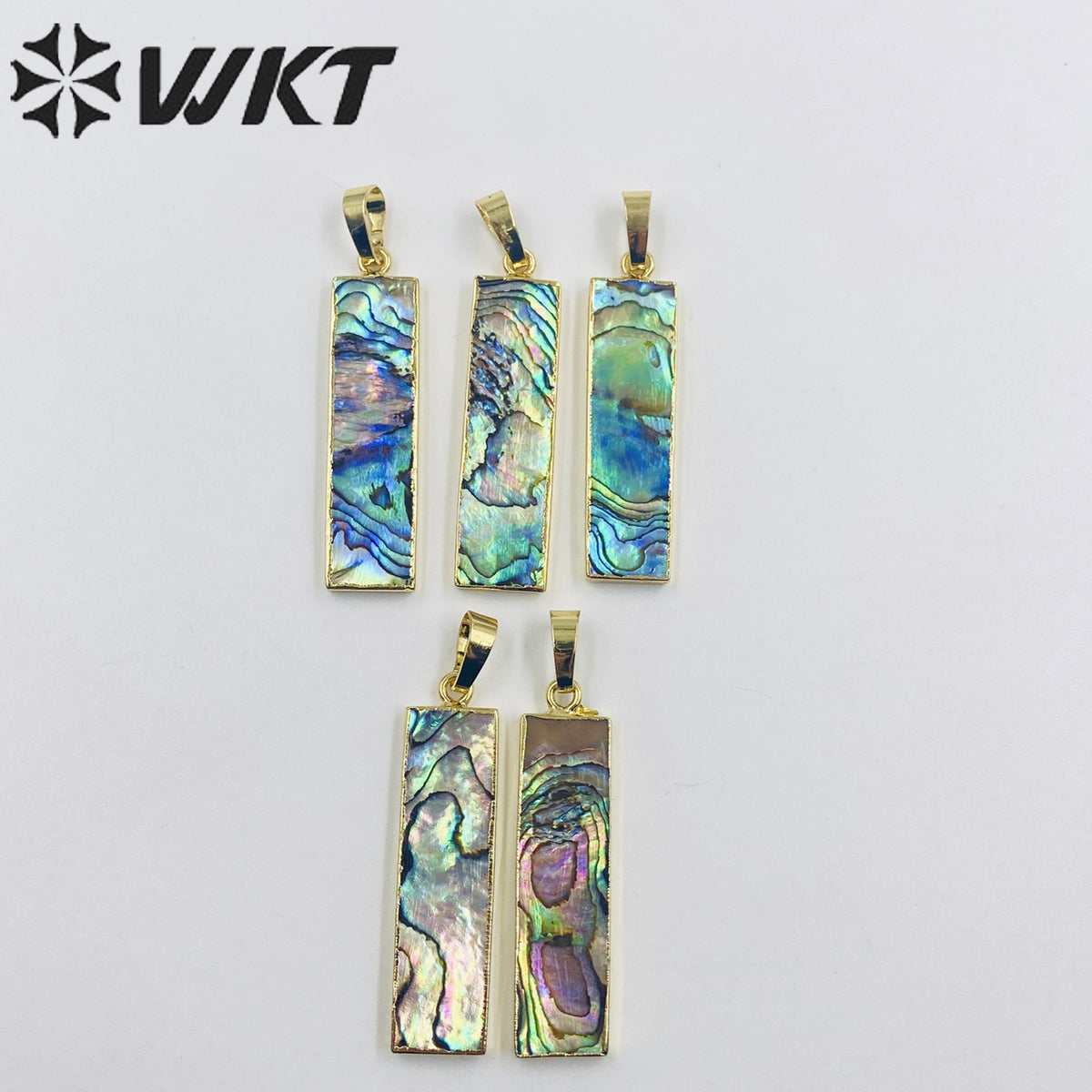 WT-P1165 Wholesale Hot Sale High Quality Vintage Pendant Natural Abalone Gemstone Pendant Accessory for Necklace