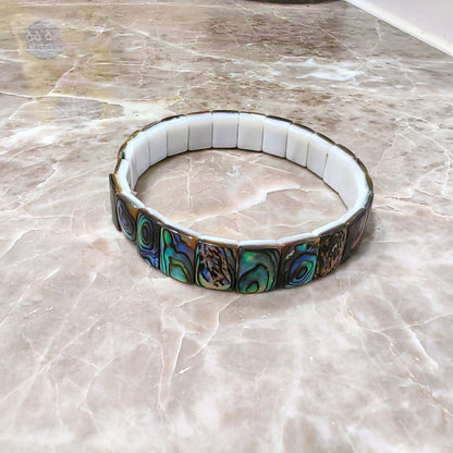 MPB136 Wonderful Design Vintage Style Natural White Yellow And Abalone Shell Bracelets For Men Women Daily Wearing Jewelry