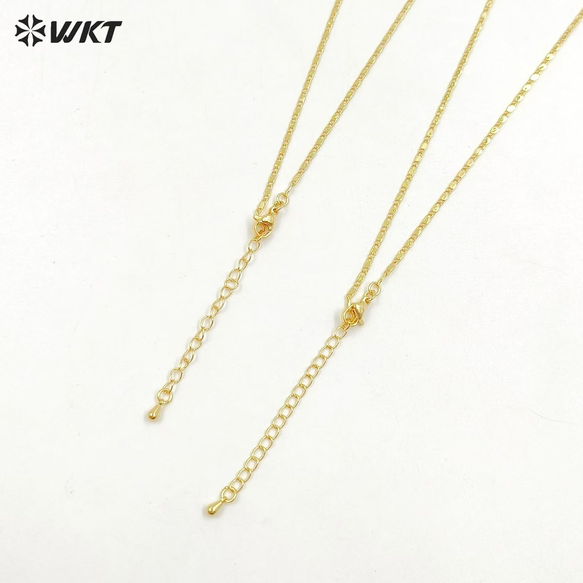 WT-BFN035 Beautiful and Delicate High Quality Women Gold Chain With 18k Gold Plated Brass Bracelet Chain Necklace