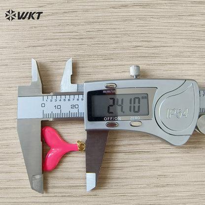 WT-MP325 Newest Lovely Gold Electroplated Ocean Series Yellow Brass And Zircon Fishtail Shape Little Pendants For Necklace DIY