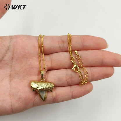 WT-N757 2023 Fashion Vintage Style Natural Stone Necklace Female Bone Shaped Necklace Jewelry for Party Gift
