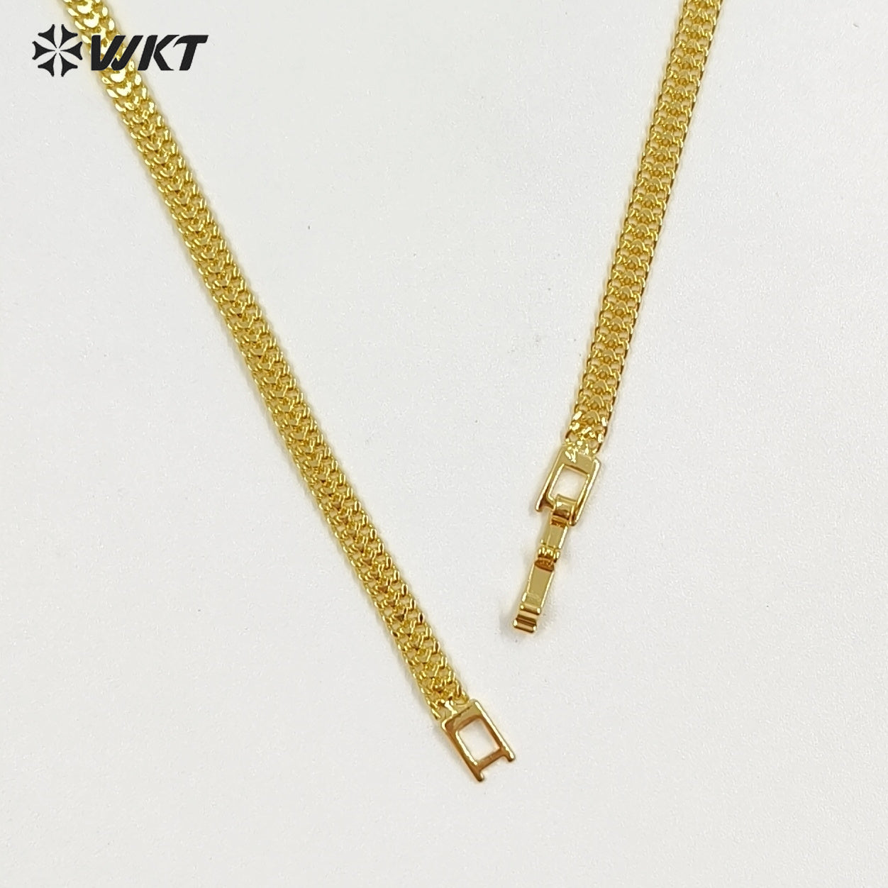 WT-JFN64 Factory Wholesale 18K Gold Electroplated On Yellow Brass Chain Necklace For Female Fashion Jewelry Pendant Matching
