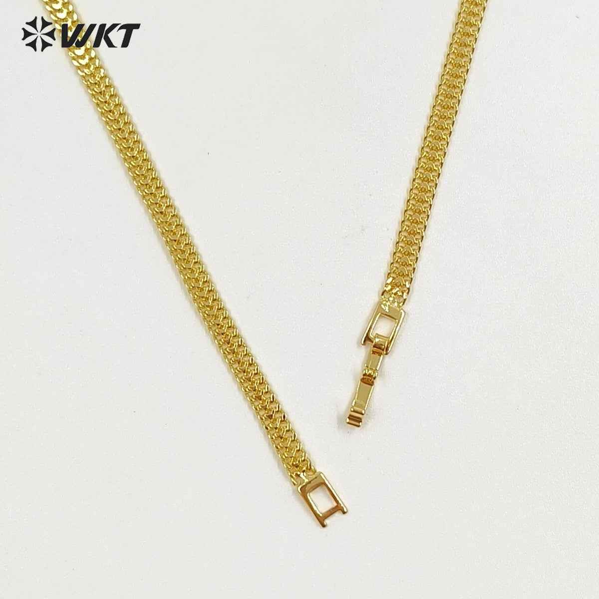 WT-JFN64 Factory Wholesale 18K Gold Electroplated On Yellow Brass Chain Necklace For Female Fashion Jewelry Pendant Matching