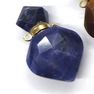 WT-P1756 WKT Mysterious and Elegant Jewelry Natural Stone Perfume Bottle Pendant Nice for Lady for Party As a Gift