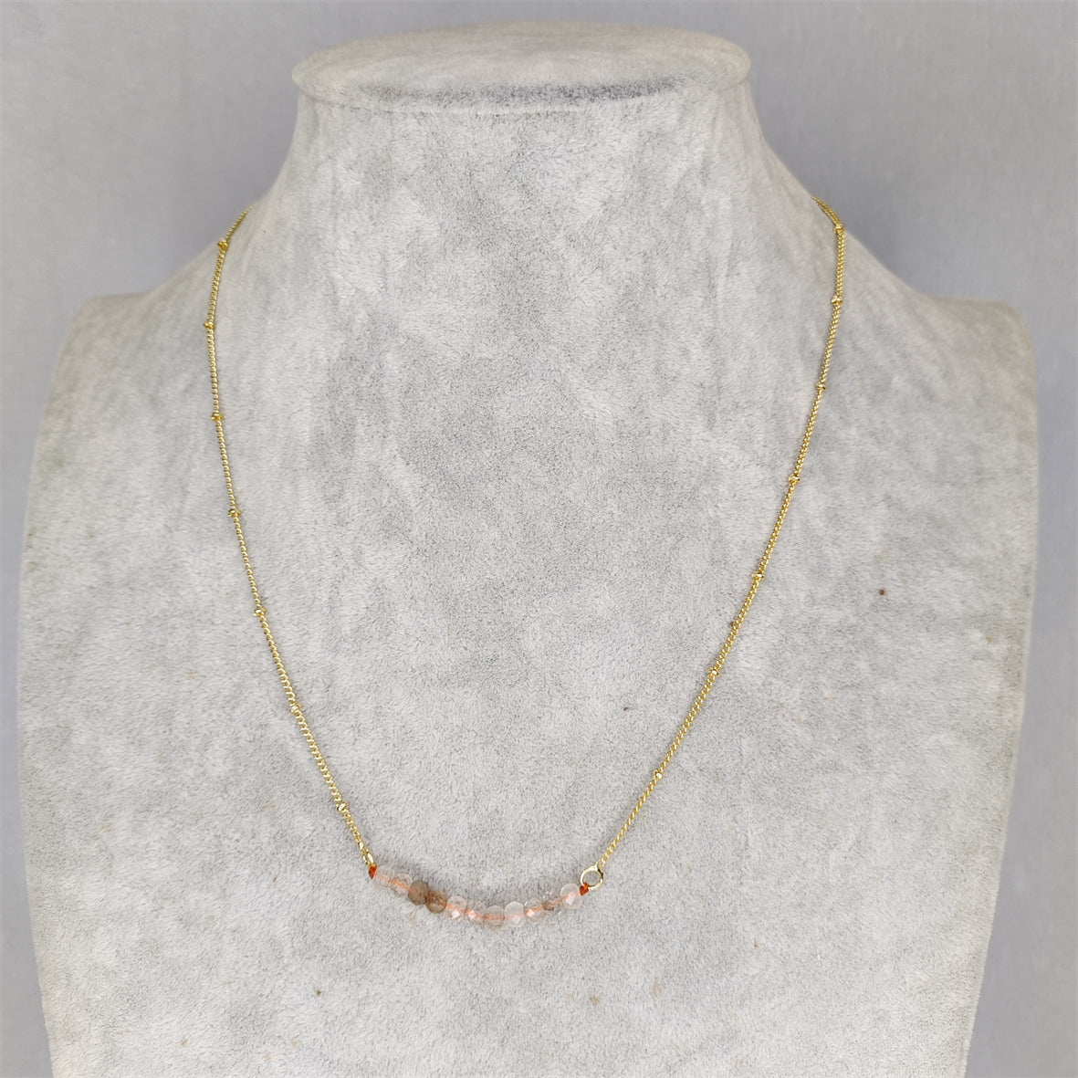 BFN018 Fashion 16 Inch Long White Crystal Tourmaline Pearl Amethysts Healing Crystal Rose Quartz Beads Necklace Chain Necklace