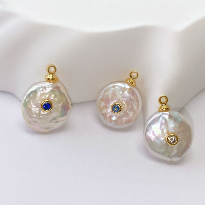 WT-JP530 Wonderful High Quality Natural Pearl With Round Watedrop Heart Shape Zircon Pendants And Necklaces As Popular Jewelry
