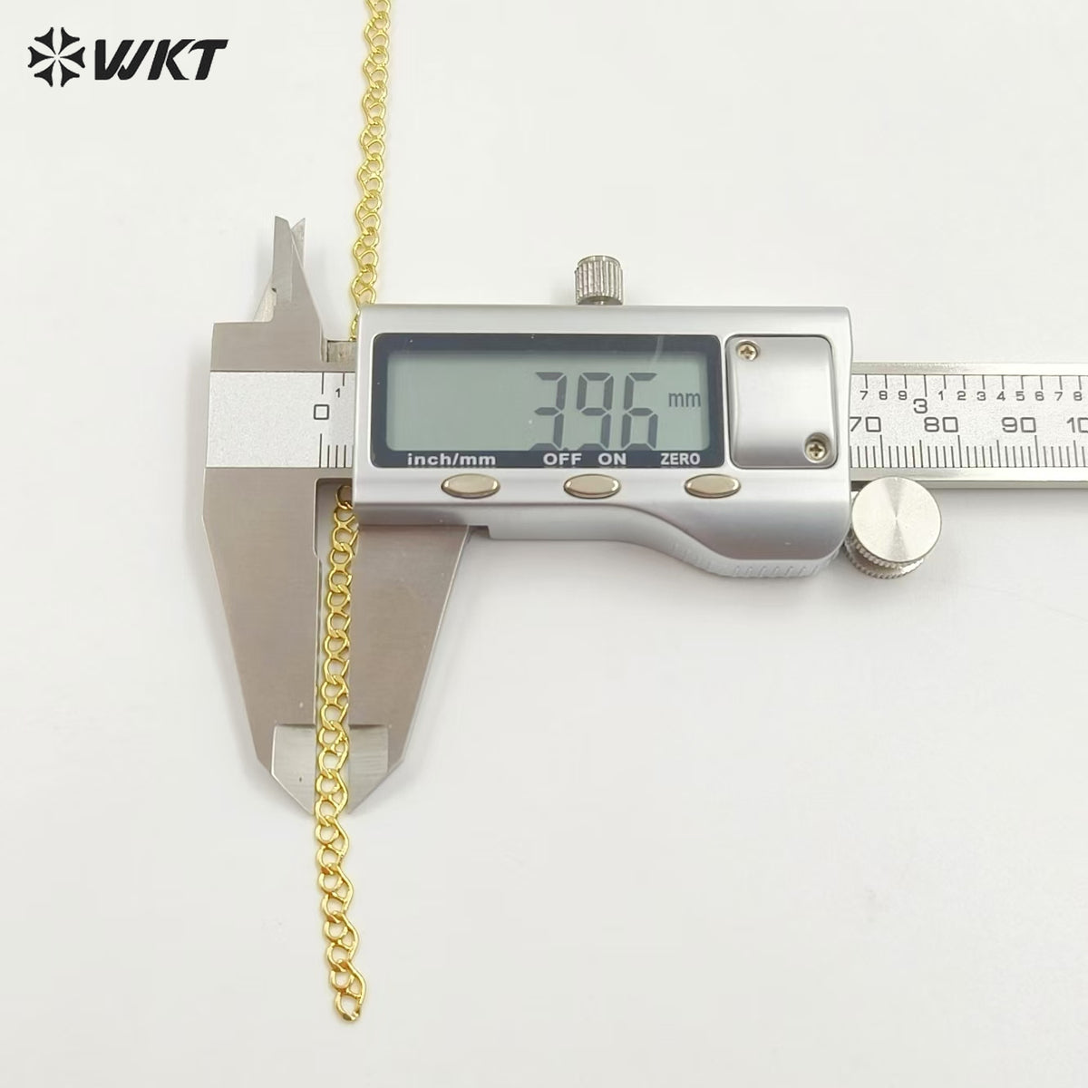WT-BC237 Wholesale Private Label Simple and Small 18K Gold Plated Natural Yellow Brass Thin Chain DIY Bracelet Necklace Jewelry