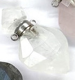 WT-P1756 WKT Mysterious and Elegant Jewelry Natural Stone Perfume Bottle Pendant Nice for Lady for Party As a Gift