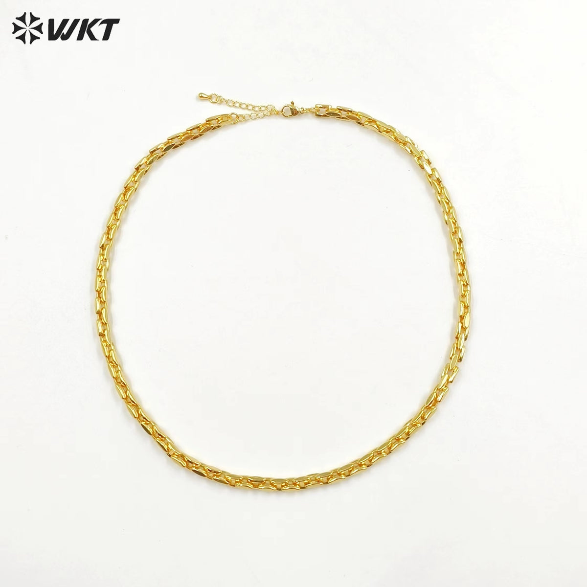 WT-BFN023 Popular 18 Inch and 16 Inch Long Brass with Gold Necklace Chain Jewelry of Accessory Findings Chain
