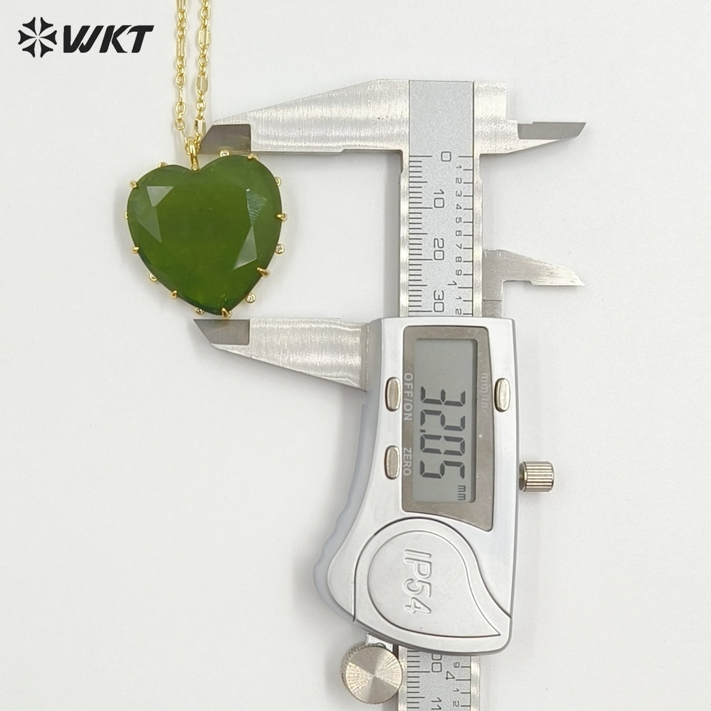 WT-N1525 Wonderful Gold Thin Chain With Colorful Stones Heart Shape Pendant Necklaces For Dance Party Matching Jewelry