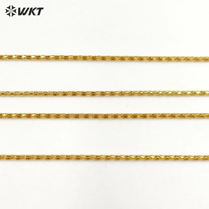 WT-BFN030 WKT 2022 Unique Style Yellow Brass With Gold Necklace New Arrival Hot Sale for Women Metal Necklace Jewelry