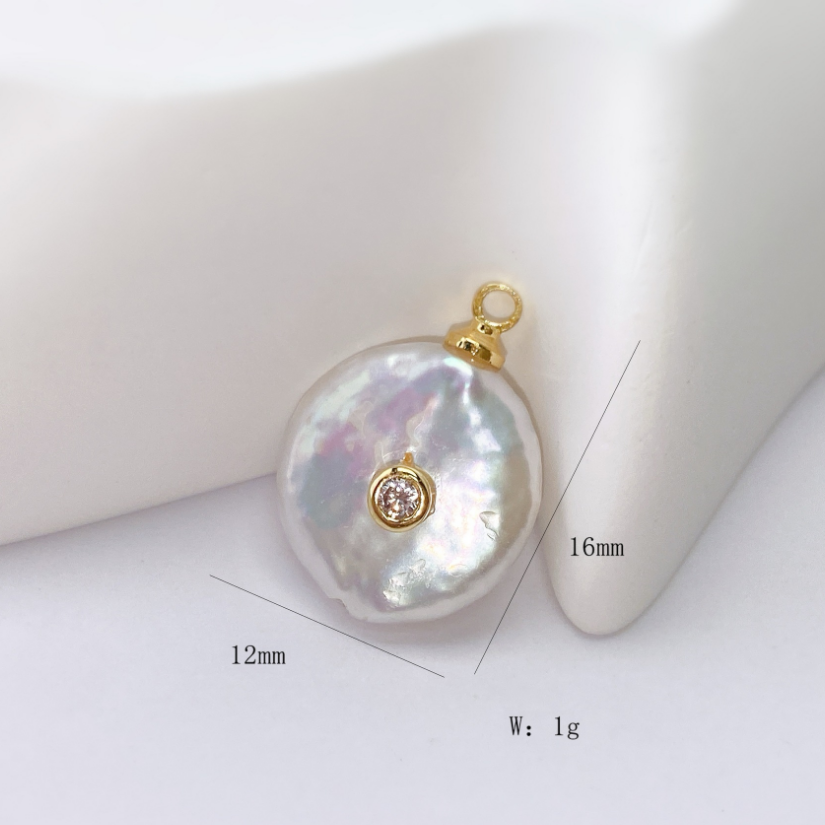 WT-JP530 Wonderful High Quality Natural Pearl With Round Watedrop Heart Shape Zircon Pendants And Necklaces As Popular Jewelry