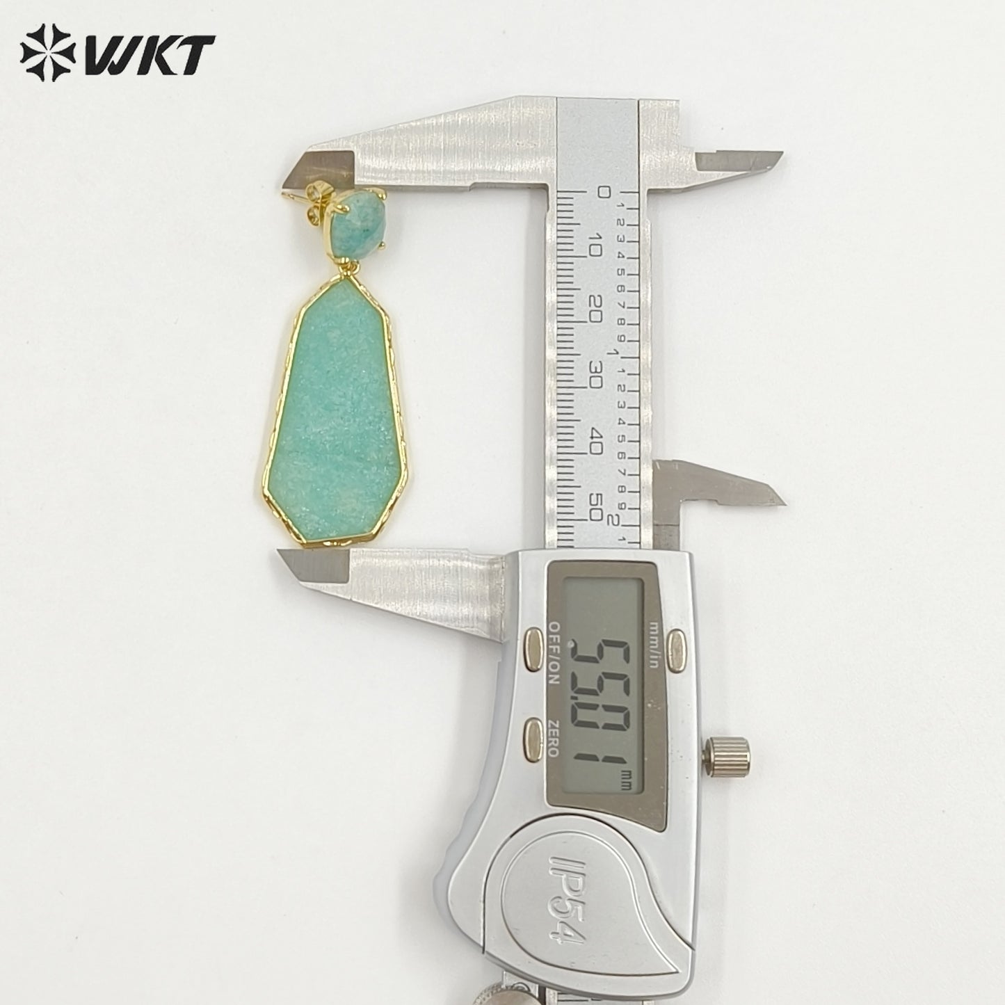 WT-E826 Factory Wholesale Gold Plated Colorful Natural Gemstones Long Earrings For Female Party Wearing Jewelry Accessory