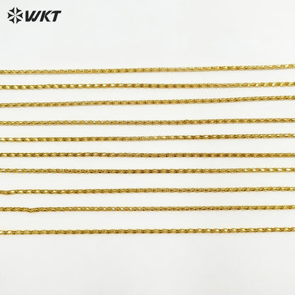 WT-BFN030 WKT 2022 Unique Style Yellow Brass With Gold Necklace New Arrival Hot Sale for Women Metal Necklace Jewelry