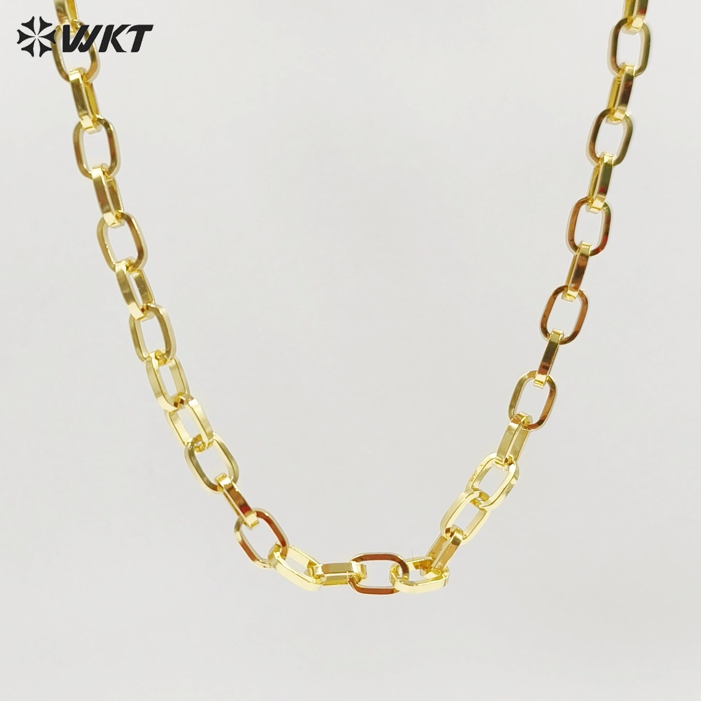 WT-BC177 Popular Fashion Loose Chain Simple Zinc Alloy With Gold Plated Brass Chain For Bracelet & Necklace Jewelry Making